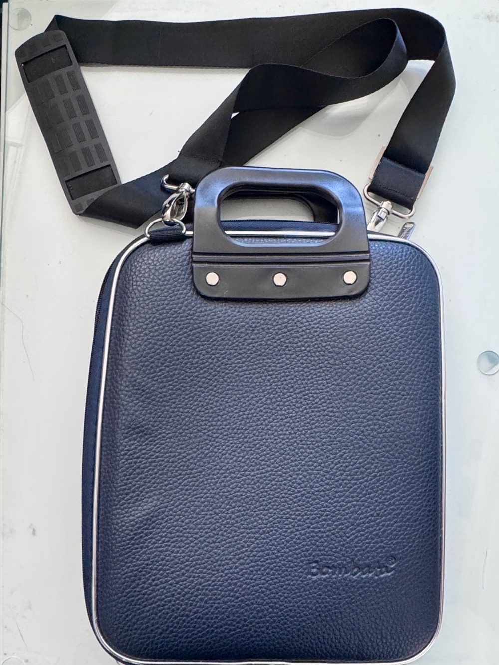 Bombata Firenze 11" Laptop Briefcase Navy Italian Design Fabio Guidoni